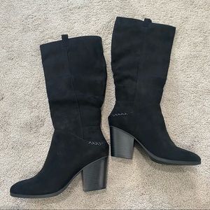 a.n.a Black Suede Boots